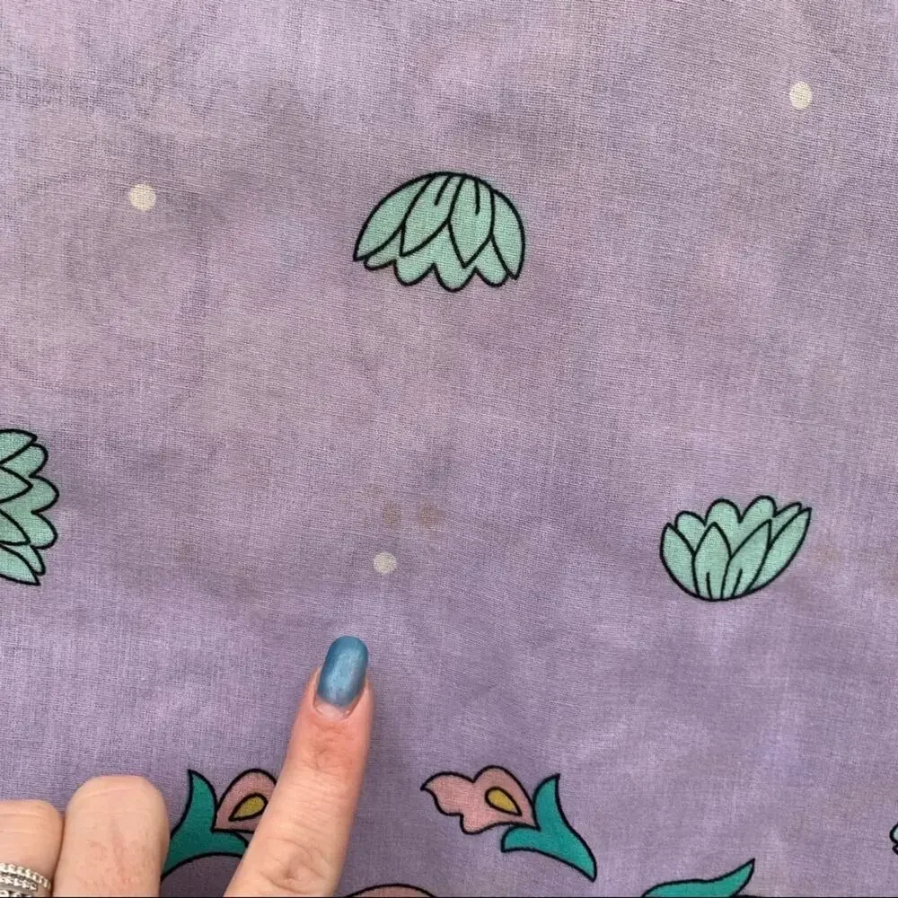 Vintage 90s Disney’s Aladdin Jasmine curtain set two panels one tie sash 39x66